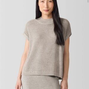 Eileen Fisher Women's Gray Crewneck Sweater